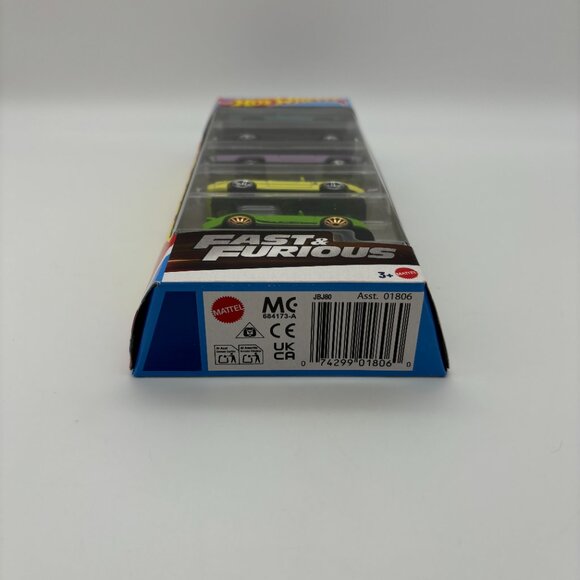 Hot Wheels 2025 Fast & Furious 5 Pack: Dodge Chevorlet Porsche Plymouth Nissan - Picture 3 of 3